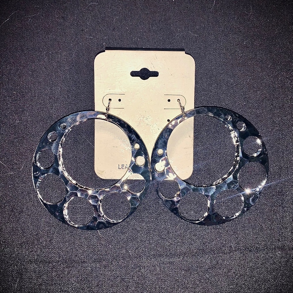 Metal Hoops - Hammered Metal